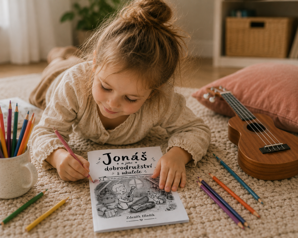 Jonas a dobrodruzstvi s ukulele holcicka Jonas a jeho dobrodruzstvi s ukulele